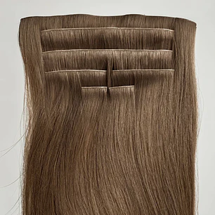 Set de cortinas invisibles Castaño natural  56 cm (140g)