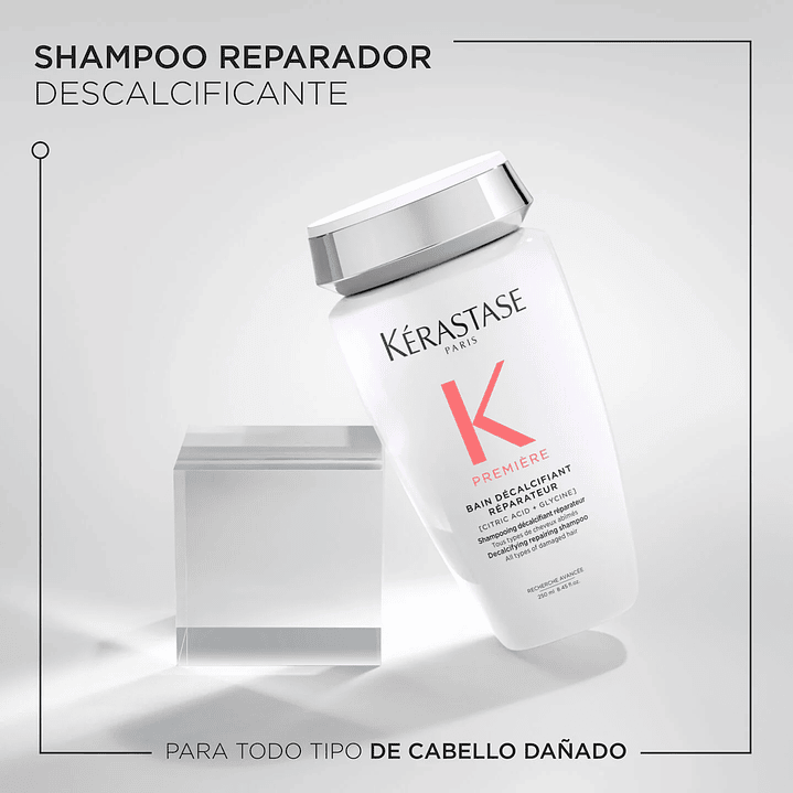  Shampoo reparador descalificante para cabello dañado  1