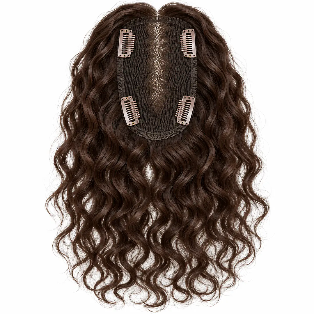 TOPPER CRESPO IMPERCEPTIBLE CABELLO INYECTADO 100% HUMANO  2