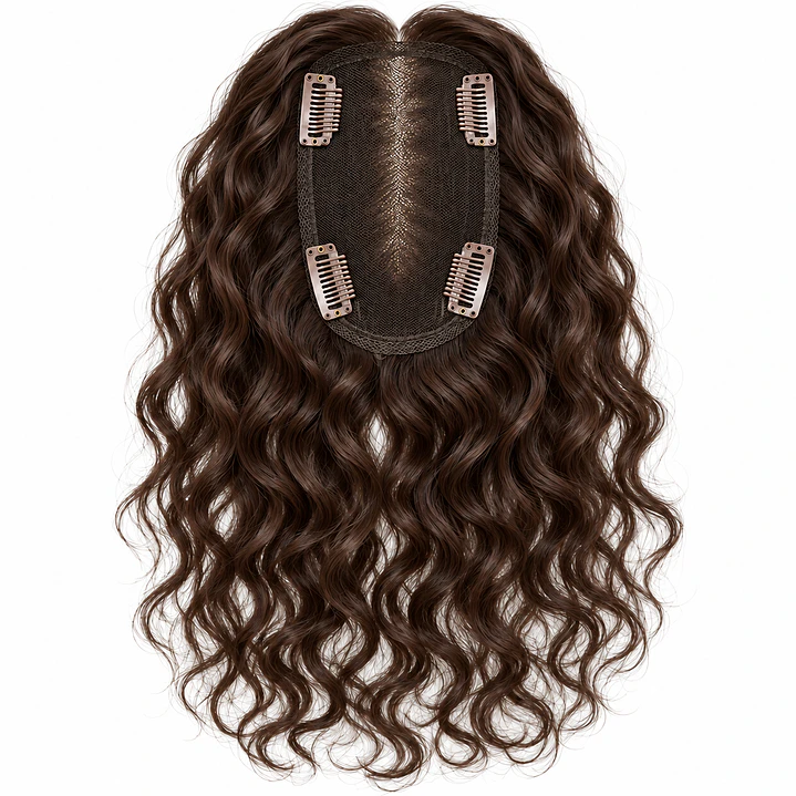 TOPPER CRESPO IMPERCEPTIBLE CABELLO INYECTADO 100% HUMANO  2