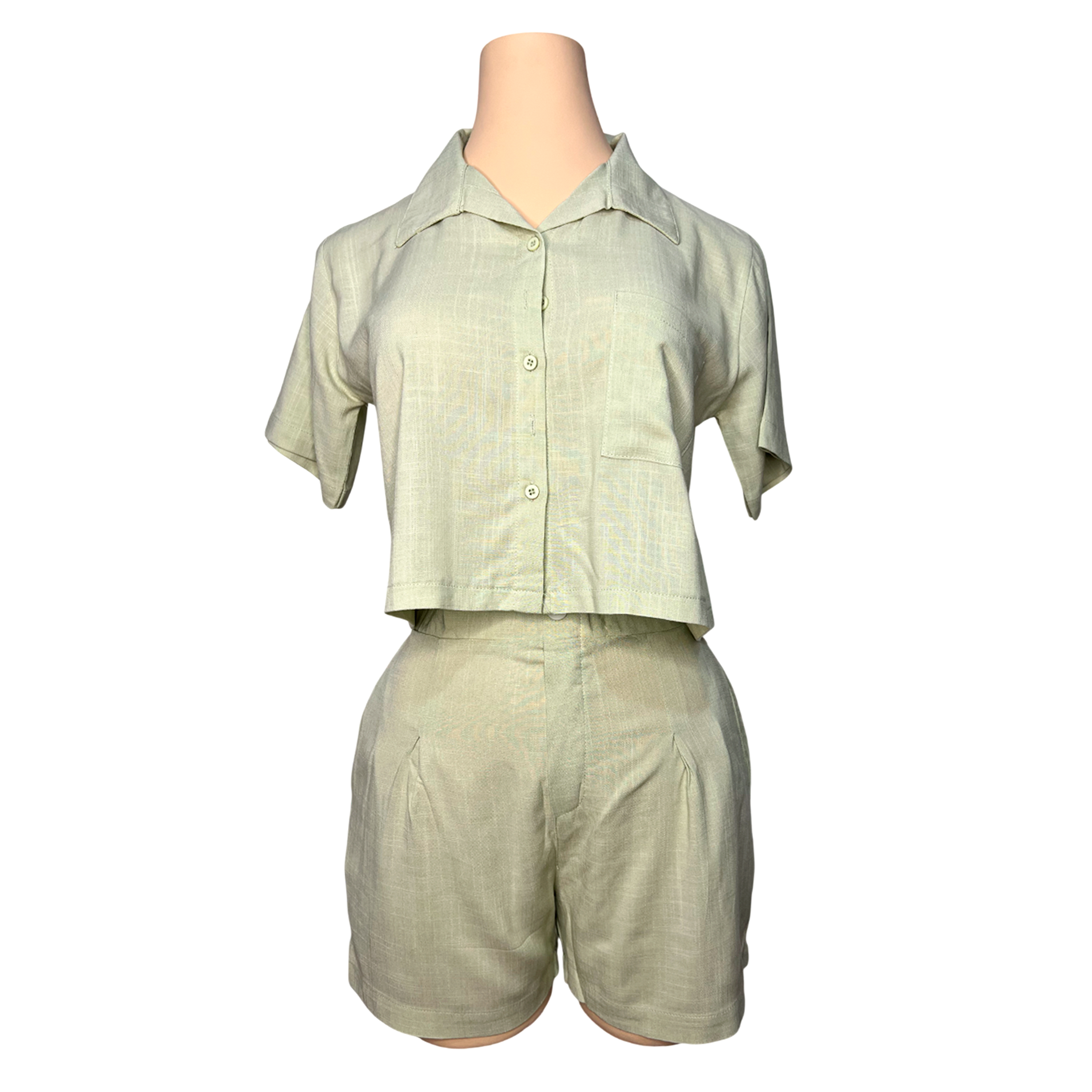 Conjunto Crepé Lino – Camisa + Short 1