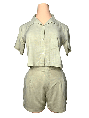 Conjunto Crepé Lino – Camisa + Short
