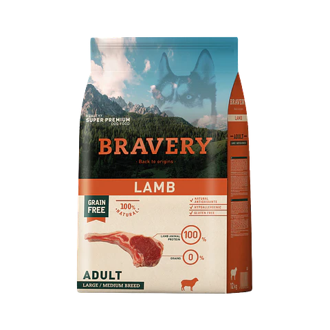 Bravery Perro Adult large/medium Lamb 