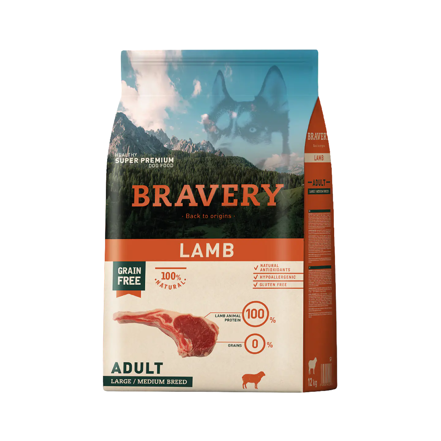 Bravery Perro Adult large/medium Lamb  1