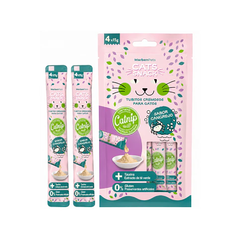 Cremoso de Cangrejo con Catnip 4 unidades de 15 gr