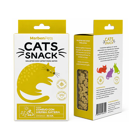 Cats Snack Galletas de Conejo con Hierba Gatera 80 gr