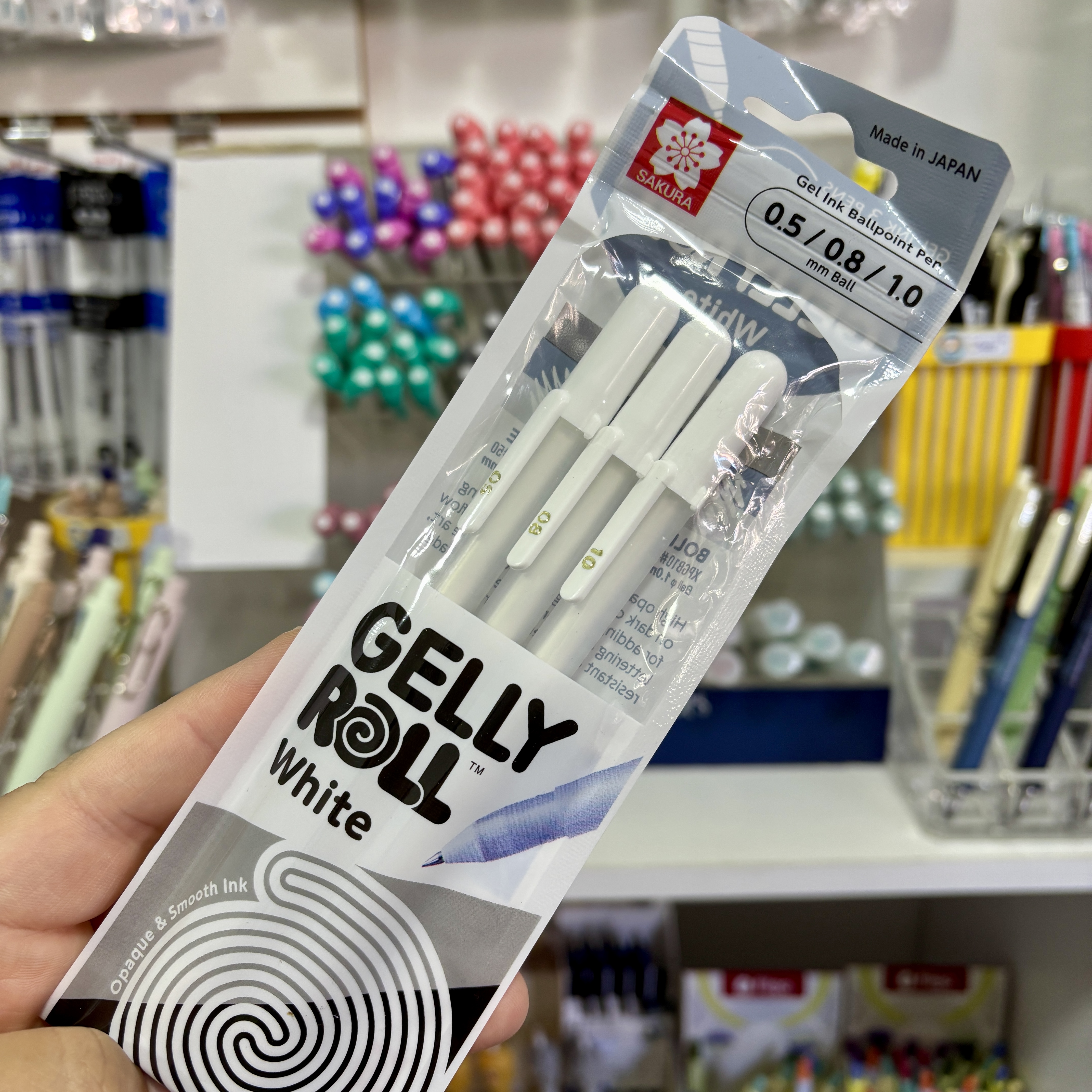 SET 3 - Lapiz Gel Gelly Roll Blanco