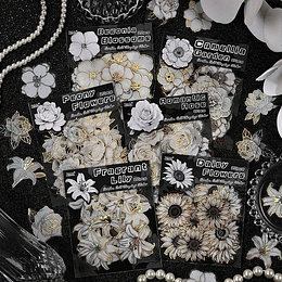 Stickers de Flores Blancas