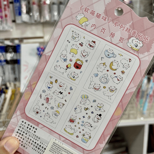 Set de stickers de gatitos