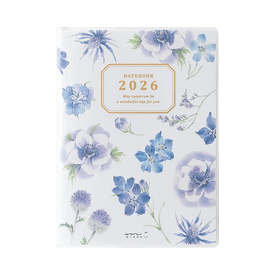 Agenda Midori  2026 Pocket (A6) Country Time Flower