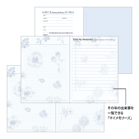 Agenda Midori  2026 Pocket (A6) Country Time Flower