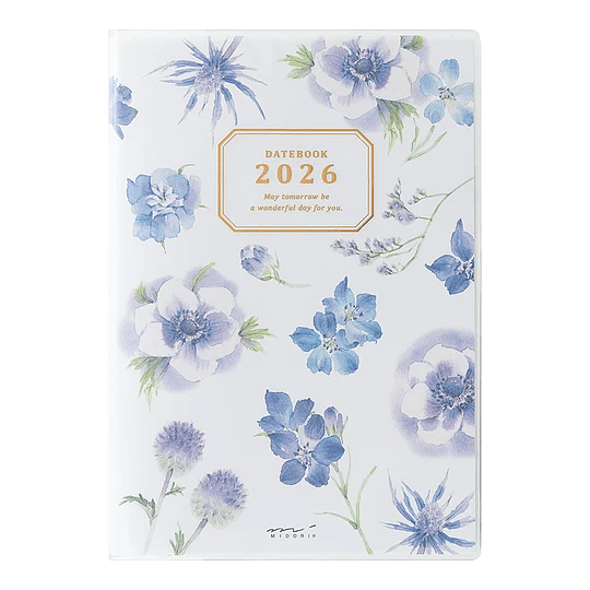 Agenda Midori 2026 Pocket (B6) Country Time Flower