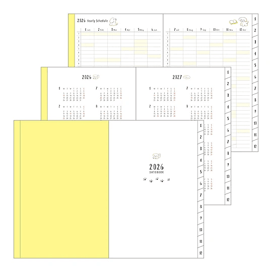 Agenda Midori 2026 Pocket (B6) Dog