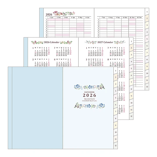 Agenda Midori 2026 Pocket (Mini) Country Time Flower