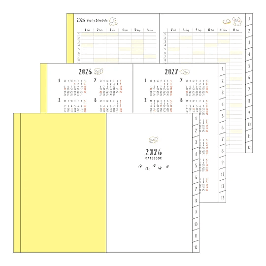 Agenda Midori 2026 Pocket (Mini) Dog