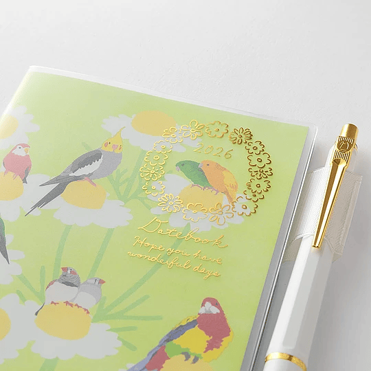 Agenda Midori 2026 Pocket (Slim) Bird