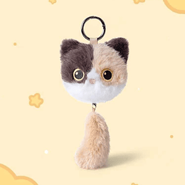Llavero Gatito Peluche con Colita