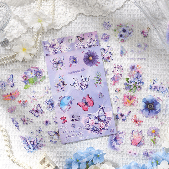 Stickers Flower Music