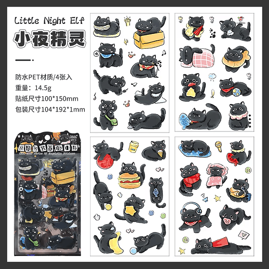 Set de stickers de gatitos