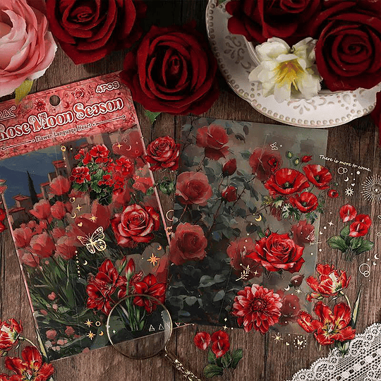 Set de Stickers de Flores y Mariposas