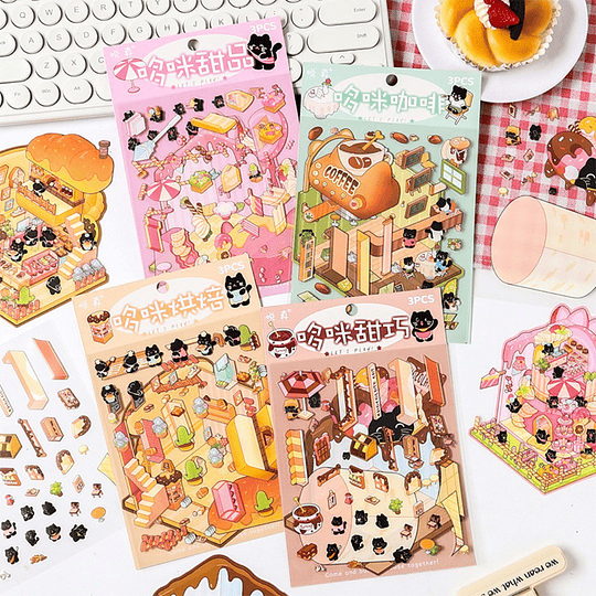 Crea tu escenario - Gatitos Pasteleros