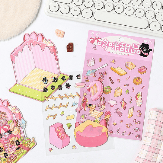 Crea tu escenario - Gatitos Pasteleros