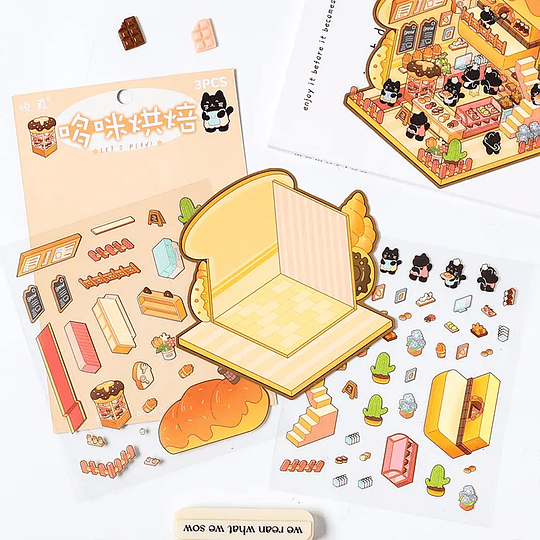 Crea tu escenario - Gatitos Pasteleros