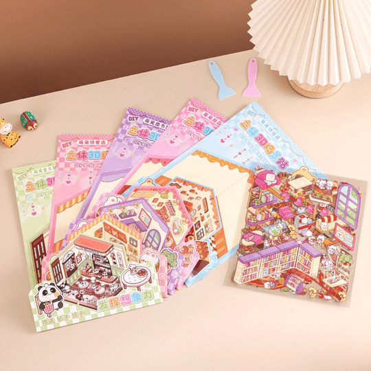 Kit para armar escenarios de animalitos