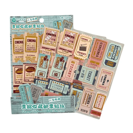 Stickers de Tickets Vintage