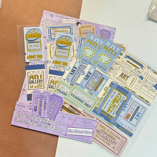 Stickers de Tickets Vintage