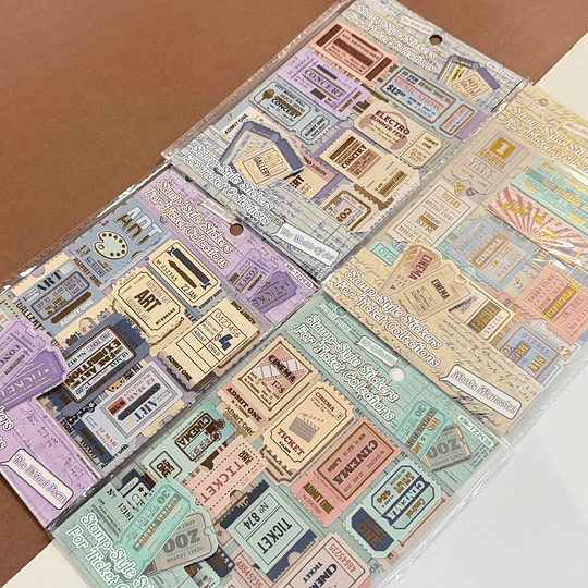 Stickers de Tickets Vintage