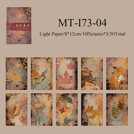 Set de hojas de papel estilo oriental