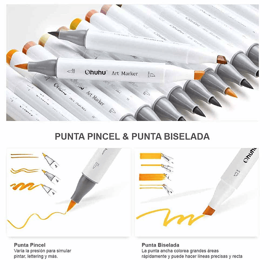 [RESERVA] Ohuhu 48 Marcadores de Alcohol + Blender, Serie Honolulu