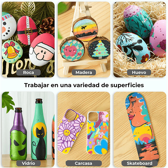 Ohuhu Nakaako Marcadores Acrílicos 30 Colores Doble Punta