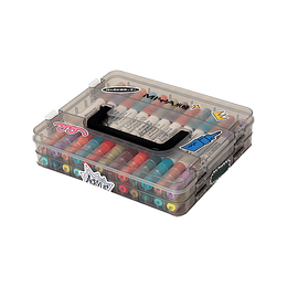 MIYA - Marcadores Acrílicos Maleta de 24 colores