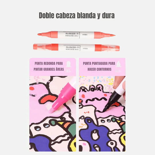 MIYA - Marcadores Acrílicos Maleta de 48 colores