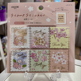 Set de estampillas de agradecimiento