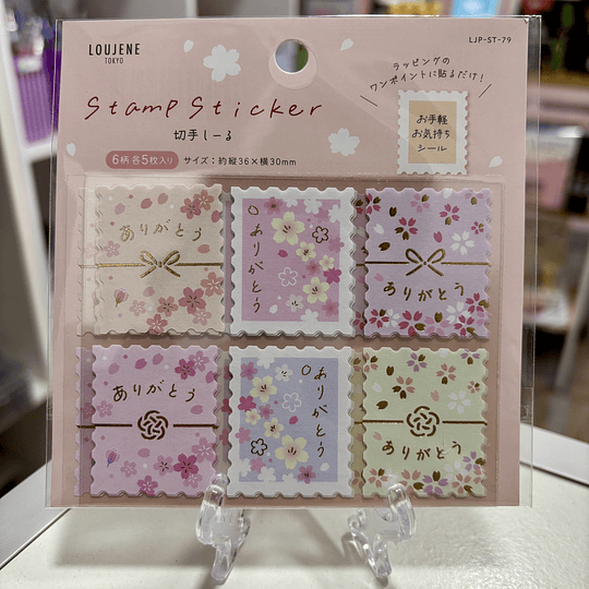 Set de estampillas de agradecimiento