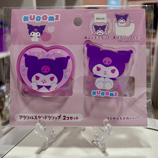 Set de Clips de Acrilico Sanrio