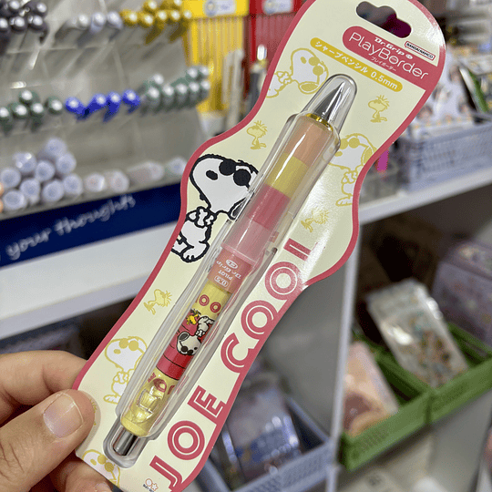 Portaminas Pilot Dr. Grip Play Border Snoopy