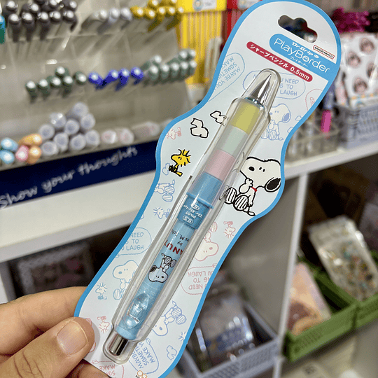 Portaminas Pilot Dr. Grip Play Border Snoopy