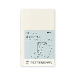 Midori Paper Pack 3 Libretas Light B6 Cuadros