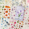 Libro de stickers de flores de 20 hojas