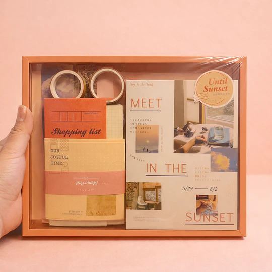 Cajita Journal de colores neutros