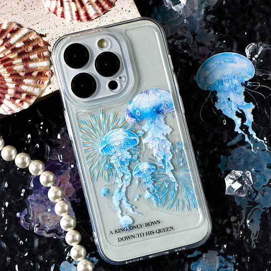 Set de stickers de medusas diamantadas