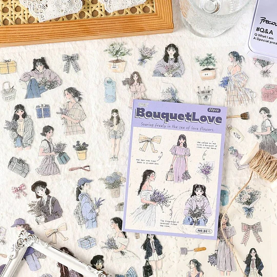 Libro de stickers girl's modern days