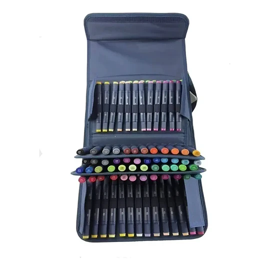Maleta de 100 Marcadores de Alcohol Sketch Artist Mooving