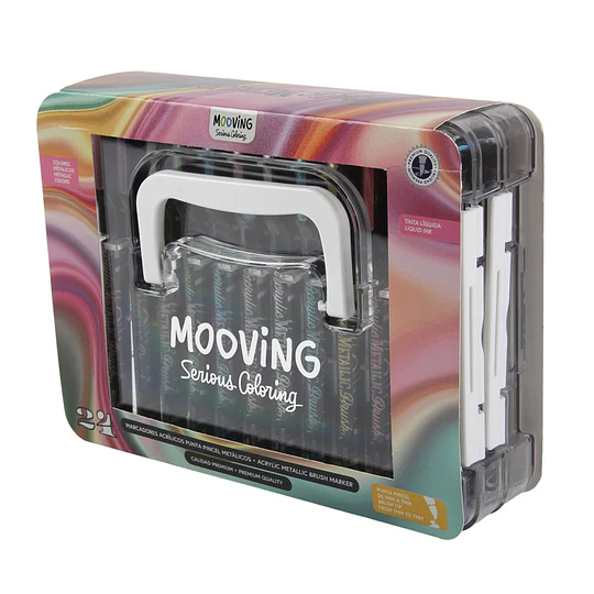 Acrílicos Metalizados 24 colores Mooving