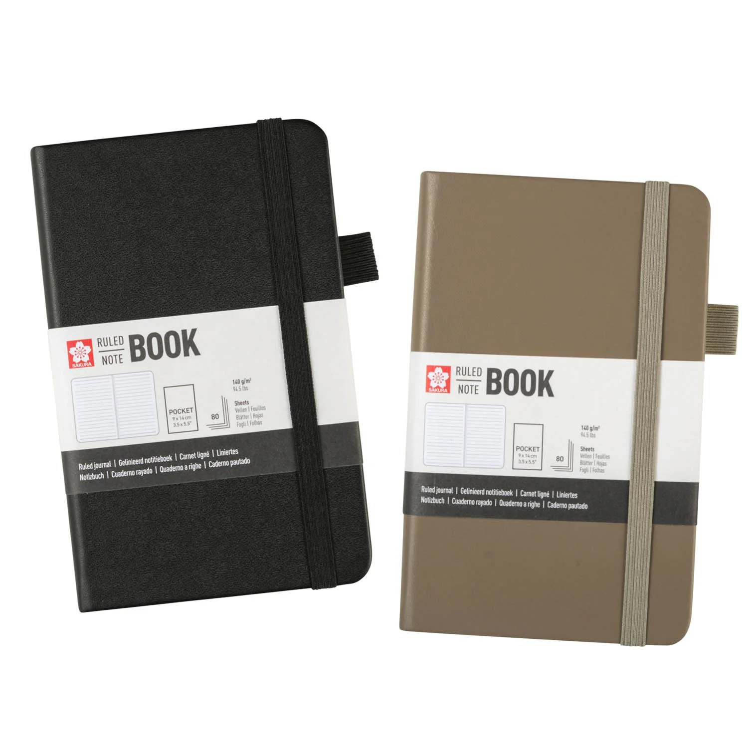 Sakura Ruled Notebook Pocket