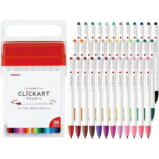 Cajita de 36 Colores Zebra ClickArt